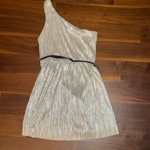 New Year’s Eve one shoulder dress, Express